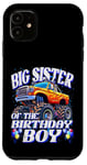 iPhone 11 Big Sister of the Birthday Boy Monster Truck Birthday Party Case