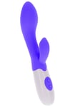 Vibromasseur vaginal double stimulateur clitoridien phallo vibrant lapin mini