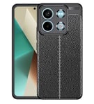 Xiaomi Redmi Note 13 5G      Leather Texture Case    [Black]