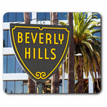 Computer Mouse Mat - Beverly Hills Los Angeles USA America Office Gift #3101