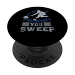 Curler Think Before You Sweep Curling Sport PopSockets PopGrip Interchangeable