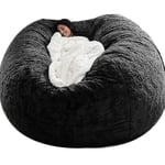 Nya extra stora bönsäckstolar Soffa Cover inomhus Lazy Lounger För Vuxna Barn Sellwell Utan Stol (gratis frakt) Black 135x65CM