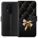 OnePlus 8 Pro Sort Lommebokdeksel Elegant Rosett