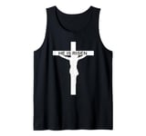 Christian Cross He is Risen Tank Top