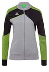 Erima Premium One 2.0 Veste de présentation Homme, Gris Chiné/Noir/Lime Pop, FR : M (Taille Fabricant : M)