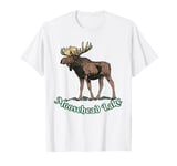 Moosehead Lake Maine Moose Lily Bay State Park Wildlife T-Shirt