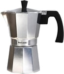 WECOOK 40112 Paola Italian Espresso Maker, Aluminium, Silver