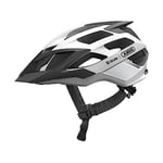 ABUS Moventor Quin casque VTT - Casque de vélo intelligent avec détection d’accidents et système d'alarme SOS - pour hommes et femmes - Blanc, taille M