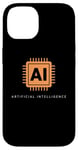 Coque pour iPhone 14 Technologie de puce informatique intelligence artificielle IA