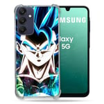 Cokitec Coque Renforcée pour Samsung Galaxy A16 5G Manga Dragon Ball Gogeta Visage