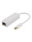 Deltaco USB 3.1 netværksadapter 1xRJ45 1xUSB-C