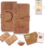 360° wallet case cork cover for Huawei Mate 50 Pro case bag