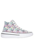 Skechers Goldcrown: Multi Woven Jacquard High Top Lace-up W/air-cooled Mf, White, Size 5, Women