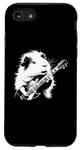 Coque pour iPhone SE (2020) / 7 / 8 Cochon d'Inde jouant de la guitare électrique Rock Star Guitarist