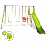 Balançoire en bois 2,30 m Topwood zalmi - 6 enfants