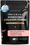 Multi Collagen Powder for Women - 10,000mg Type I, II, III, V & X Hydrolysed Collagen Peptides Powder with Hyaluronic Acid, Vitamin C & Biotin for Skin, Hair, Nails & Joints, 30 Servings