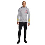 Nike Fc Liverpool Strike Third Dri-Fit Survêtement de football en tricot avec capuche pour homme, gris fumé/jaune chromé/rouge global, FQ2475-078, XL