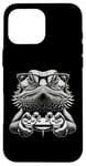 Coque pour iPhone 16 Pro Max Lunettes Nerdy Dragon Barbu Amusant Gamer