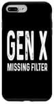 Coque pour iPhone 7 Plus/8 Plus Gen X Missing Filter Funny Generation X Humour Sarcasm Retro