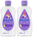 2 Pack of Johnson's Baby Bedtime Oil with Natural Calm Aromas, 300ml