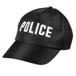 Boland 97046 - Casquette de police pour adultes, casquette de baseball avec impression Police, chapeau pour déguisements de carnaval, pour femmes et hommes, policier