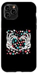 iPhone 11 Pro Skeleton Hand Heart Funny Bones Valentine's Day Men Women Case