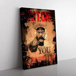 Big Box Art World War II Kitchener Wants You Poster Coal Black Canvas Wall Art Print Ready to Hang Picture, 76 x 50 cm (30 x 20 Inch), Multi-Coloured