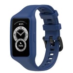 Bracelet pour Huawei Band 7 / 6 Pro / 6 / Honor Band 6 Silicone Souple Avizar Bleu Marine