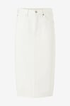 Levi's - Jeanskjol HR Back Slit Skirt - Vit