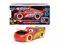 Jada Toys Lightning Mcqueen Glow Racers, Bil, Röd