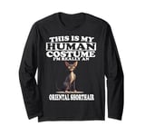 This is My Human Costume I'm Really Oriental Shorthair Cat Long Sleeve T-Shirt