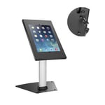 BRATECK Anti-Theft Countertop Tablet Kiosk Stand. For 9.7/10.2 iPad, 10.5 iPad Air/ iPad Pro, 10.1" Samsung Galaxy Tab A 2019. Heavy-Duty Steel Construction,Free-Tilting Design. (p/n: PAD12-04N)