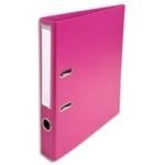 Exacompta Classeur à levier PVC dos de 50mm fuchsia