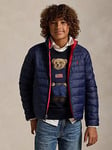 Polo Ralph Lauren Boys Reversible Padded Jacket - Navy/Red, Navy, Size Age: 2 Years