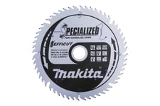 Makita Efficut cirkelsågblad - för trä, metall, plast, laminat, MDF-skiva, melamine