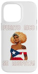 iPhone 14 Pro Max Puerto Rico Se Respeta Afro Boricua Rubia Beauty PR Flag Case