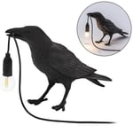 Fågellampa Resin Crow Led Ljus Sovrum Vägglampa Bordslampa Vardagsrum Konstdekoration