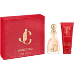 Jimmy Choo Gift Set  I WANT CHOO Eau De Parfum EDP 60ml & 100ml Body Lotion