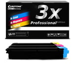 3x Eurotone Pro Toner Replaces Kyocera TK 5150 TK-5150C TK-5150M TK-515