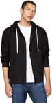 Tommy Hilfiger Sweat à Capuche avec Fermeture Éclair Homme Essential Fleece Zip Through avec Poches, Noir (Black), M