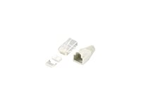 Equip Lot de 100 connecteurs Cat6 RJ45 UTP non blindés Sac en polyéthylène