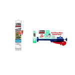 Rubson mastic Isolation Portes & fenêtres, joint silicone pour isolation thermique et isolation +Rubson Super pistolet extrudeur pour mastic, léger et pliable