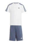Boys, adidas Sportswear Kids Essentials Youth/Baby Jogger - White/Blue, White, Size 3-4 Years
