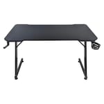 Subsonic - Bureau Gaming Ergonomique Finition Carbone, Bureau Gamer avec Tapis de Souris intégral pour PC Gaming