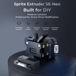 CREALITY Sprite Extruder SE-Neo Extrudeuse &agrave; double engrenage Couple &eacute;lev&eacute; et support d'alimentation fluide Tension r&eacute;glable Convient aux imprimantes 3D Ender-3 V2 Neo/ Ender-3 Neo/ Ender-3 Max Neo/Ender-2 Pro