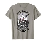 Opossum All Panic No Disco Funny Screaming Street Trash Cat T-Shirt