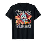 Axolotl Hero on Candy Quest Fun Axolotl Knight Dragon Rider T-Shirt