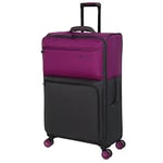 it luggage Valise à roulettes Duo-Tone 78,7 cm à 8 Roues à Carreaux Softside Vichy Rouge Fuchsia/Aimant, 78,7 cm