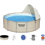 Piscine tubulaire Power Steel ronde 3,96 x 1,07 m Bestway