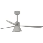 Faro Barcelona - Ventilateur de plafond avec lumière grise ø 132 cm amelia l cone 33762-24